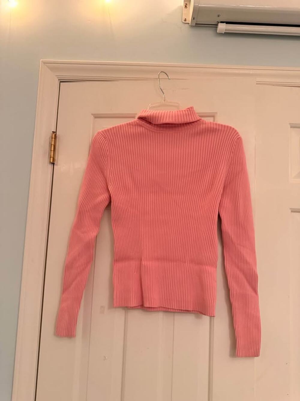 Pink Ribbed turtleneck sweater Gap Stretch Medium – Women's
